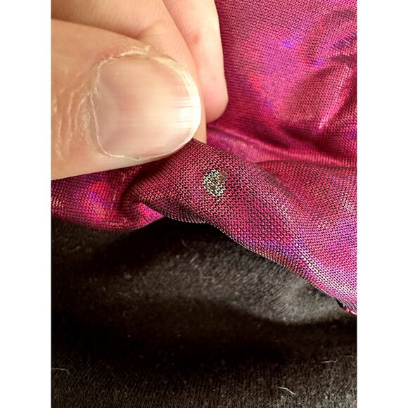 NWD Lady Go Diva Ambient Vibes Thigh High Pink Metallic Boot Coquette Size 6.5 - Picture 7 of 10